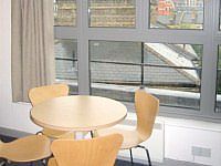 There is even a small dining area in your studio!